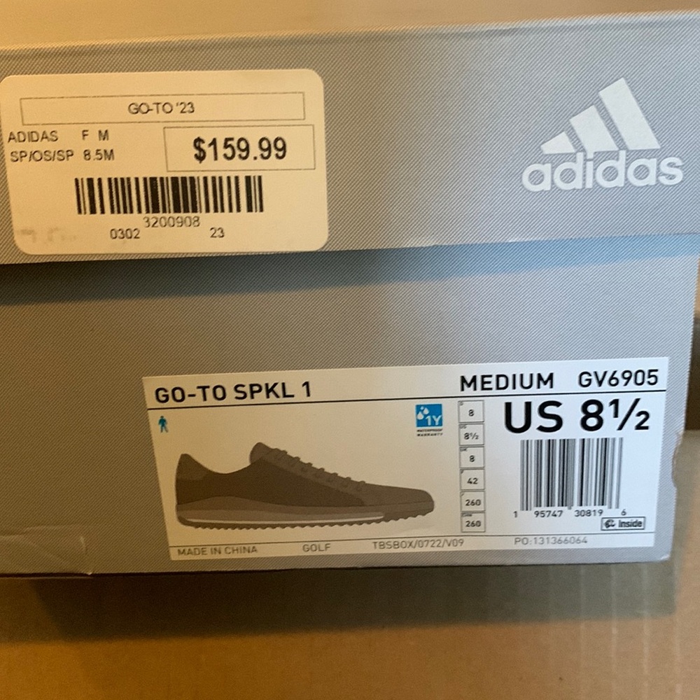 Men’s Adidas Go-To Spkl 1 golf shoes! Brand new!